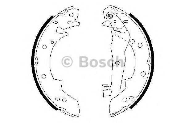 Колодки гальмові задні, барабанні 0986487013 BOSCH