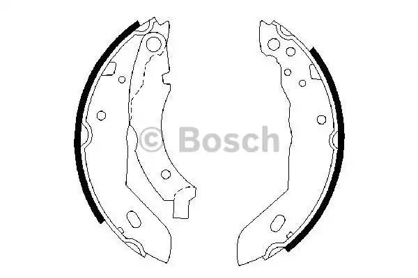 Bosch щоки гальмівні задн, peugeot 1,0-1,9 renault 1,1-1,9 0 986 487 084
