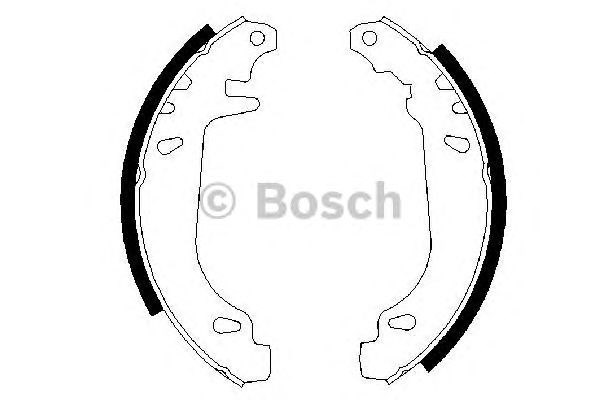 Bosch щоки гальмівні задн. renault 1,1-2,1: 9/11/19/21/clio/rapid/twingo 0 986 487 272