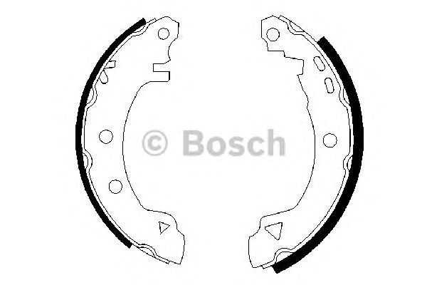 Bosch щоки гальмівні задн. citroen ax 87-97 renault 19, rapid 0 986 487 289