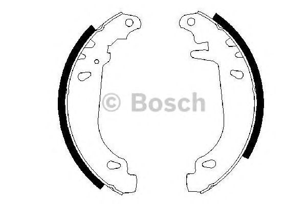 Bosch peugeot щоки гальмівні 306 93- 0 986 487 346