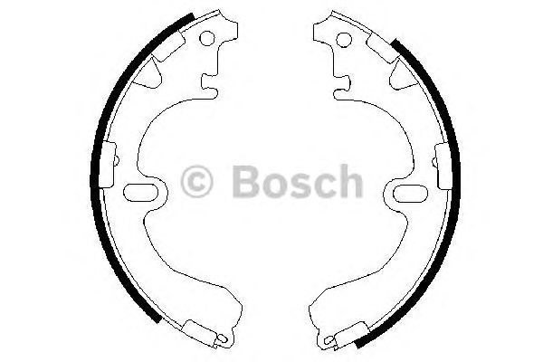 Bosch щоки гальмівні toyota corolla -00, 0 986 487 422
