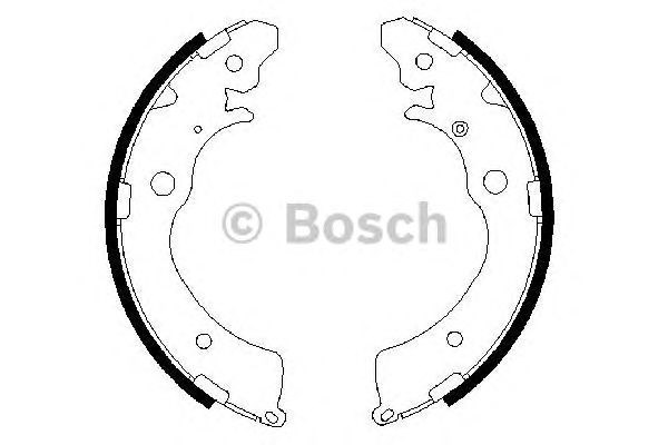 Bosch щоки гальмівні задні honda cr-v 00- hr-v 98- 0 986 487 440