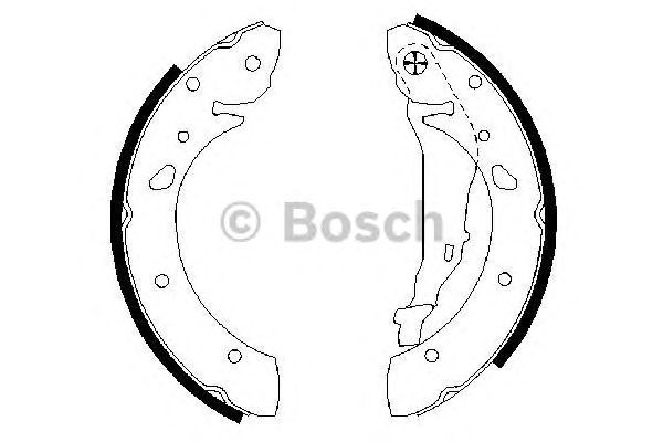 Bosch toyota щоки гальмівні avensis 97- 228,6x35 0 986 487 572