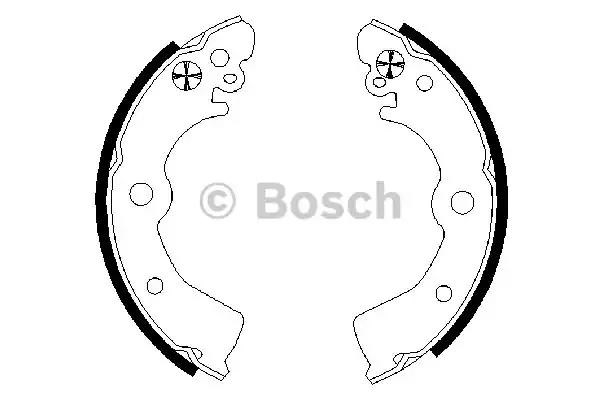 Bosch  щоки гальмівні sunny 14002000d b13n14 90-,almera 180x32 (к.к) 0 986 487 578