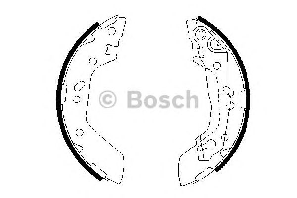 Bosch hyundai щоки гальмівні accent -05 0 986 487 655