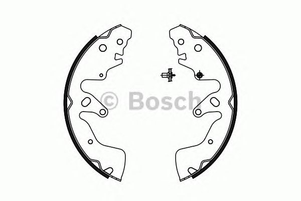 Гальма робочі задні ножні і гальмівні барабани 0986487756 BOSCH