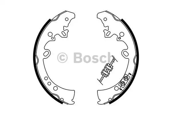 Bosch щоки гальмівні toyota hilux 2.5d 05- 0 986 487 787