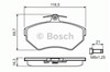 Колодки передні 0986494010 BOSCH