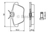 Задні колодки 0986494020 BOSCH