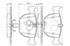 Колодки гальмівні передні, дискові 0986494028 BOSCH