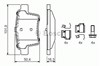 Комплект задніх колодок 0986494076 BOSCH