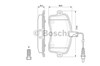 Колодки передні 0986494097 BOSCH