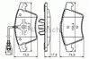 Колодки гальмівні передні, дискові 0986494107 BOSCH