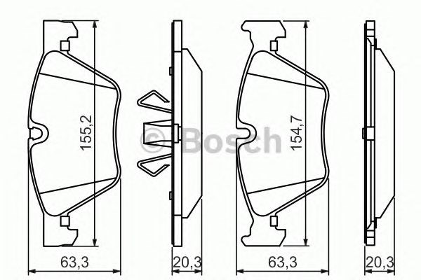 Гальмівні колодки 0986494117 BOSCH