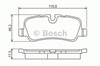 Задні гальмівні колодки 0986494148 BOSCH