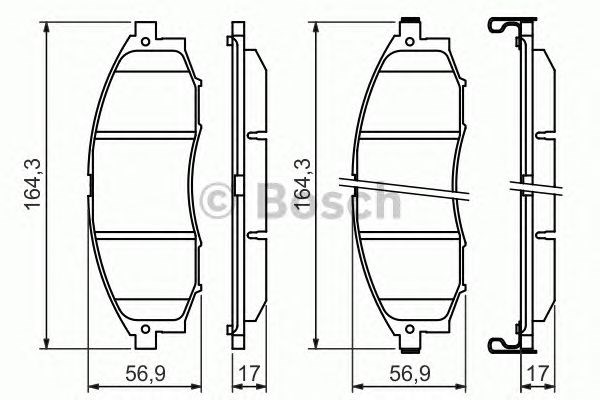 Дискові гальма 0986494152 BOSCH