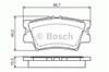 Колодки на гальмо задній дисковий 0986494154 BOSCH
