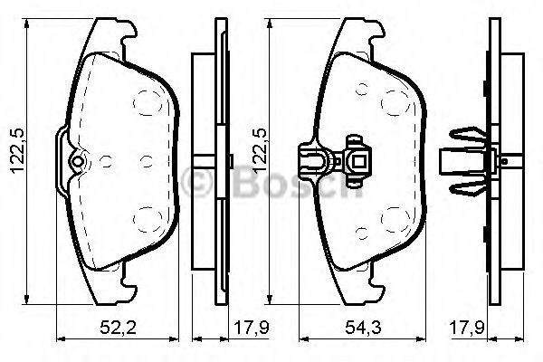 Колодки гальмові задні, дискові 0986494162 BOSCH
