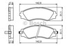 Колодки гальмівні передні, дискові 0986494173 BOSCH