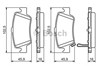 Задні дискові колодки 0986494182 BOSCH