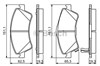 Колодки гальмівні передні, дискові 0986494187 BOSCH