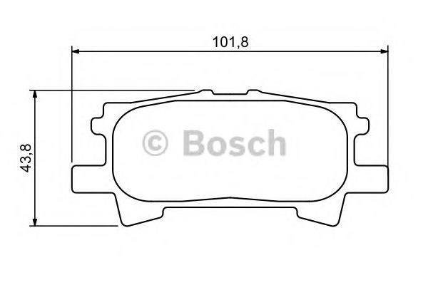 Задні колодки 0986494224 BOSCH