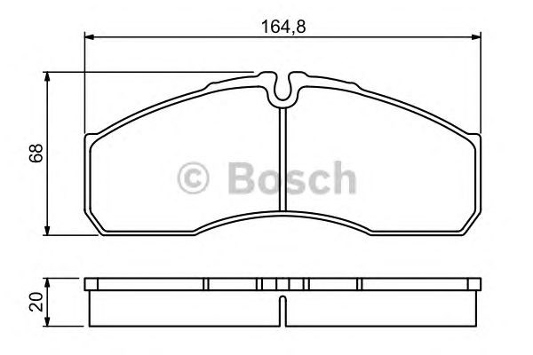 Колодки гальмівні дискові комплект 0986494266 BOSCH