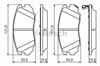 Колодки гальмівні передні, дискові 0986494279 BOSCH