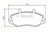 Колодки гальмівні дискові комплект 0986494288 BOSCH