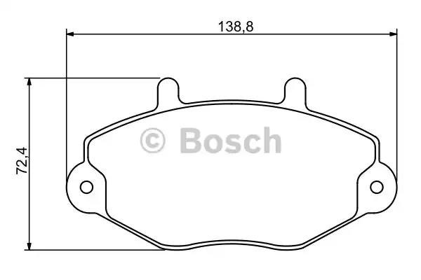 Колодки передні 0986494289 BOSCH