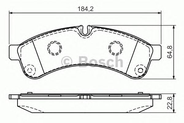 Колодки на гальмо задній дисковий 0986494335 BOSCH
