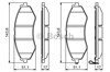 Колодки гальмівні передні, дискові 0986494343 BOSCH