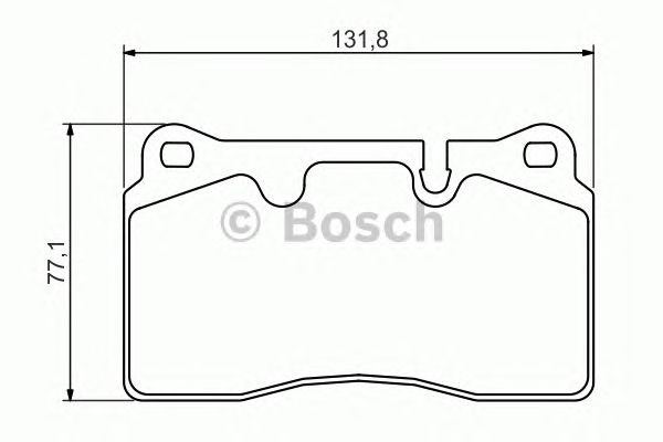 Передні гальмівні колодки 0986494351 BOSCH
