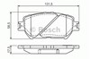 Колодки гальмівні передні, дискові 0986494363 BOSCH