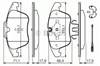 Колодки гальмівні передні, дискові 0986494371 BOSCH