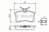 Колодки на гальмо задній дисковий 0986494399 BOSCH