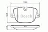 Задні дискові колодки 0986494409 BOSCH