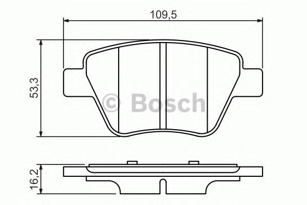 Задні колодки 0986494416 BOSCH