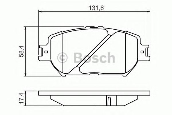Дискові гальма 0986494418 BOSCH