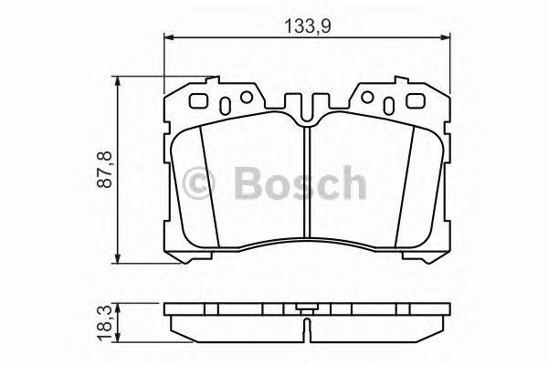 Колодки передні 0986494423 BOSCH