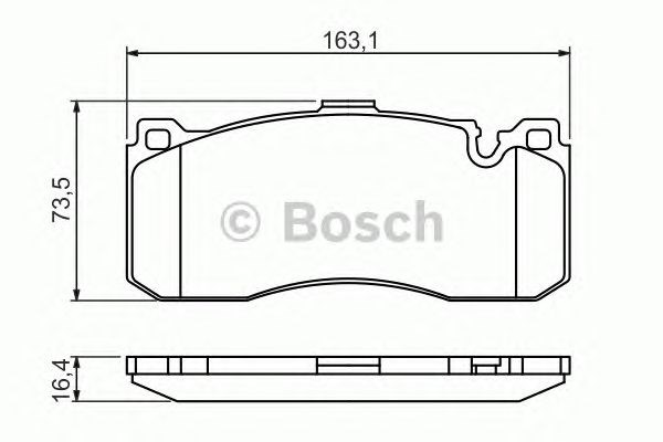 Bosch  bmw гальмівні колодки 1 e81 0 986 494 428