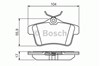 Колодки гальмові задні, дискові 0986494437 BOSCH