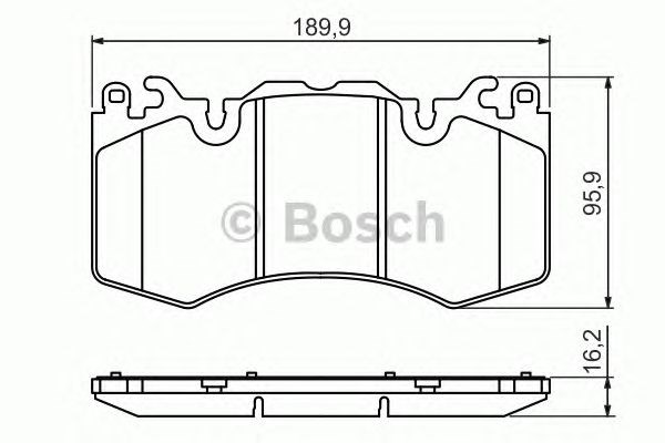 Колодки гальмівні дискові комплект 0986494440 BOSCH