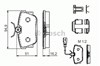 Задні дискові колодки 0986494529 BOSCH