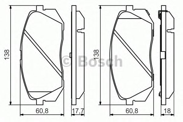 Дискові гальма 0986494559 BOSCH