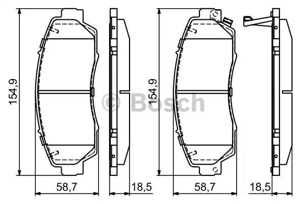 Дискові гальма 0986494685 BOSCH
