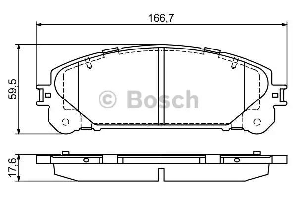 Тормозні колодки 0986494686 BOSCH