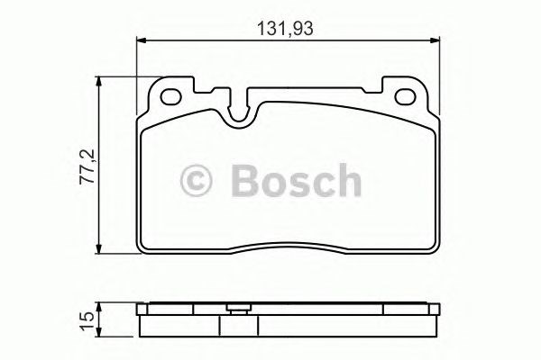 Гальмівні колодки 0986494702 BOSCH