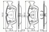 Колодки гальмівні дискові комплект 0986495060 BOSCH